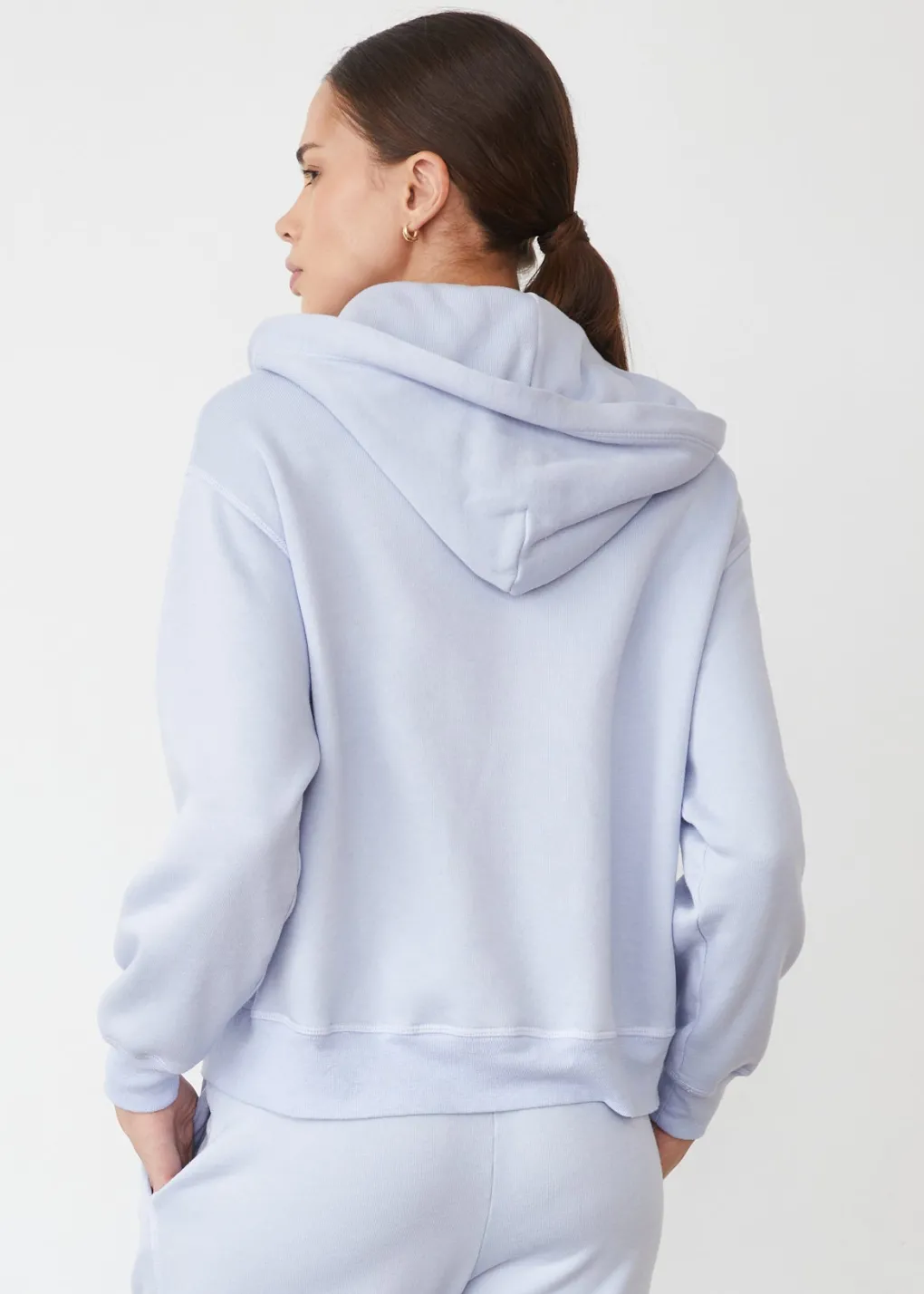 Sets|Zip-Up Hoodies*MONROW Teddy Fleece Relaxed Zip Up Hoody ICEYLILAC