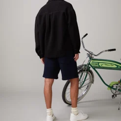 Mens Sale|Men's Sale*MONROW Teddy Fleece Shacket BLACK