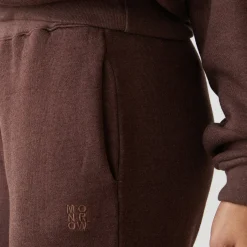 Sweats*MONROW Teddy Fleece Straight Leg Sweat DARKOAK