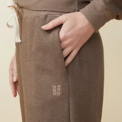 Sweats*MONROW Teddy Fleece Straight Leg Sweat EARLGREY