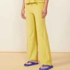 Terry|Sweats*MONROW Terry Cloth High Waisted Flare Sweat KIWI