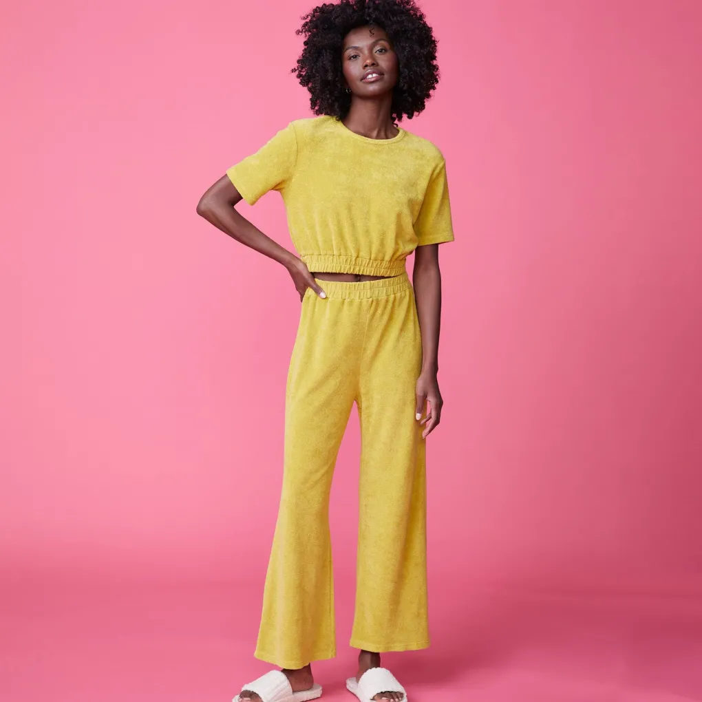 Terry*MONROW Terry Cloth Tee AVOCADO