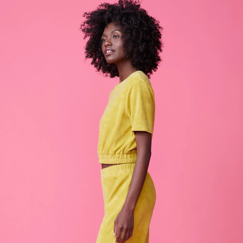 Terry*MONROW Terry Cloth Tee AVOCADO