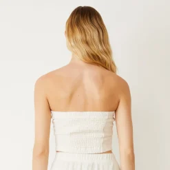 Terry|Tanks*MONROW Terry Cloth Tube Top PEARL