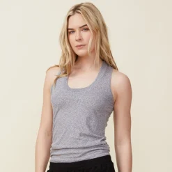 Tanks*MONROW Textured Tri Blend Narrow Tank - Color GRANITE