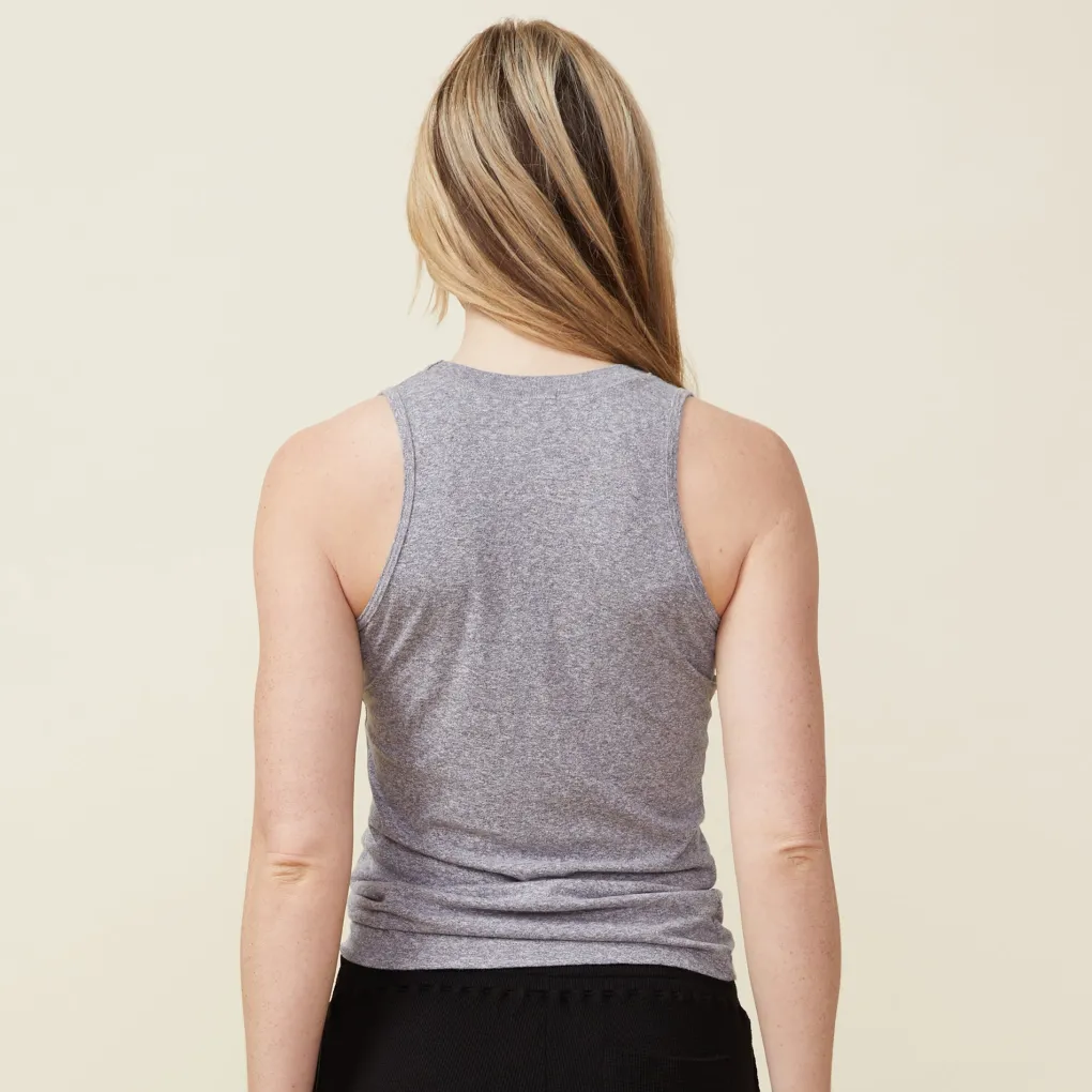 Tanks*MONROW Textured Tri Blend Narrow Tank - Color GRANITE