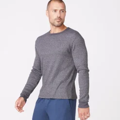 Men's Tops*MONROW Thermal Long Sleeve Crew FADEDBLACK