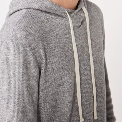 Men's Tops|Mens Sale*MONROW Thermal Pullover Hoody DARKHEATHER