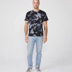 Men's Tops|Mens Sale*MONROW Tie Dye Relaxed Crew FADEDBLACK