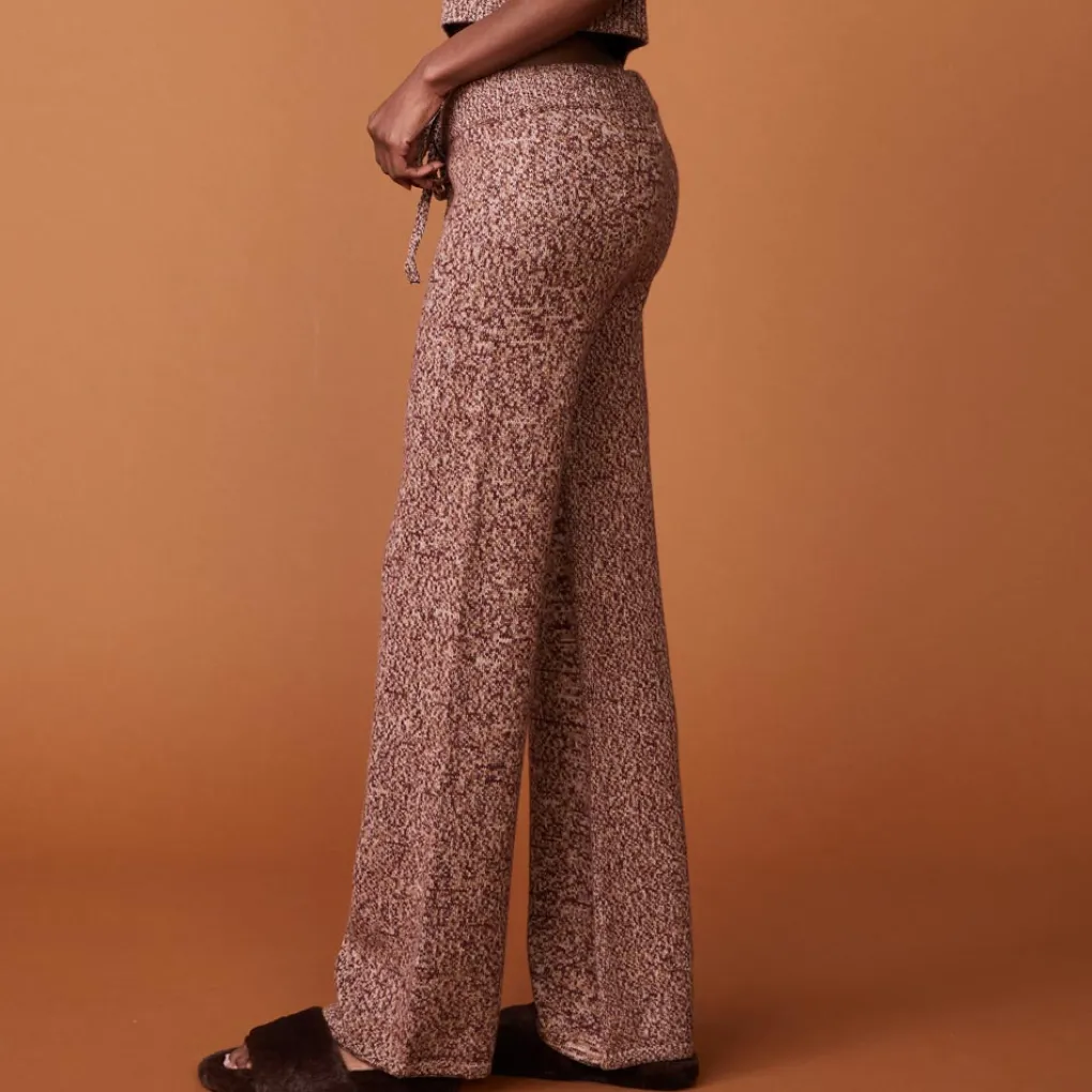 Sweats*MONROW Wool Cashmere Lounge Pant POMEGRANATE