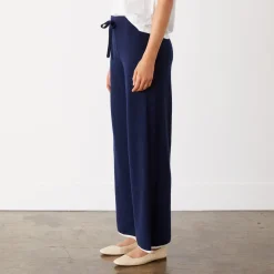Sweats*MONROW Wool Cashmere Wide Leg Sweat NAVY
